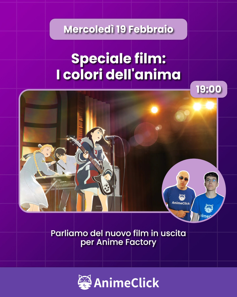 AnimeClick su Twitch: programma dal 17 al 23 febbraio AnimeClick su Twitch: programma dal 17 al 23 febbraio